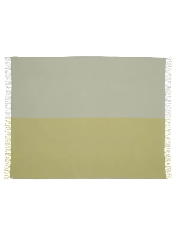 Secret Plaid, lime/moss fra Silkeborg Uldspinderi