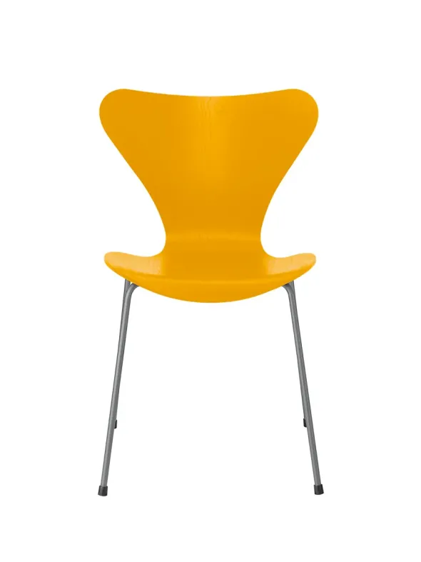 3107 Serie 7 stol i farvet ask af Arne Jacobsen
