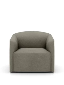 Shore Lounge Chair Extended Base, dark taupe fra New Works