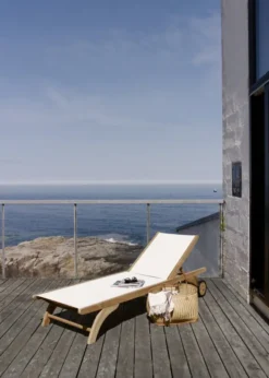 Skagerak Columbus Liggestol, sort fra Fritz Hansen