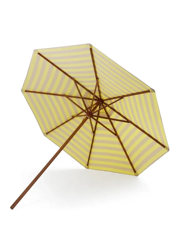 Skagerak Messina Parasol Ø300, Lemon/Sand Stripes fra Fritz Hansen
