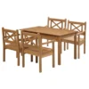 Skagerak Skagen Sæt i teak, 4 stole og bord fra Fritz Hansen