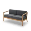 Skagerak Virkelyst 2 pers. Sofa, Charcoal fra Fritz Hansen
