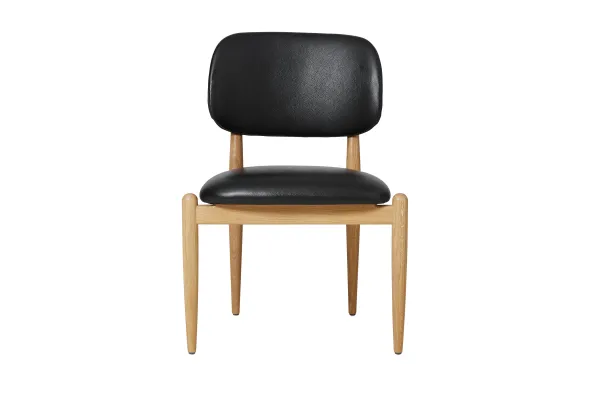 Slow spisebordsstol i eg, Ultra Black 41599 CMHR fra Stellar Works