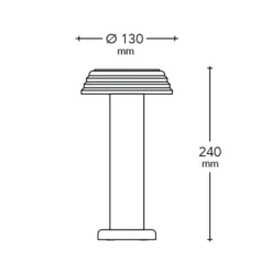 Sowden Light Portable Lamp PL1, blue/orange