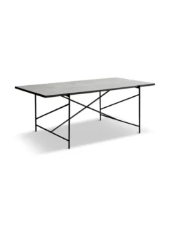 Spisebord 185, hvid marmor fra HANDVÄRK