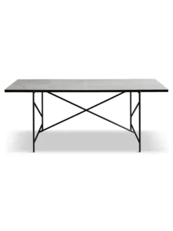 Spisebord 185, hvid marmor fra HANDVÄRK