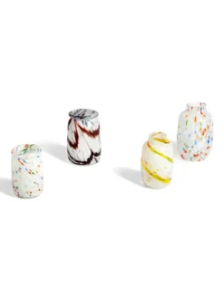Splash Vase, Roll Neck White Dot fra Hay