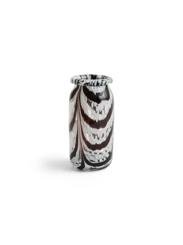 Splash Vase Roll Neck X-Small, coffee and white fra Hay