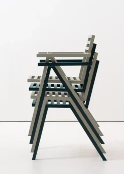 Stacking Arm Chair, grøn fra 19 Outdoors