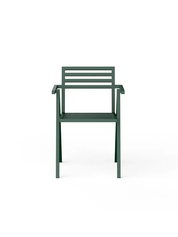 Stacking Arm Chair, grøn fra 19 Outdoors