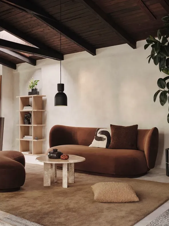 Stille Tufted Rug, toffee fra Ferm Living