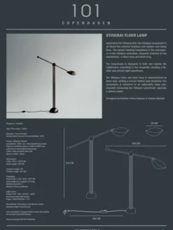 Stingray gulvlampe, bronze fra 101 Copenhagen
