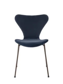 3107 Stol, fuldpolstret velour af Arne Jacobsen