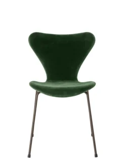 3107 Stol, fuldpolstret velour af Arne Jacobsen