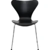 3107 stol i sort ask af Arne Jacobsen