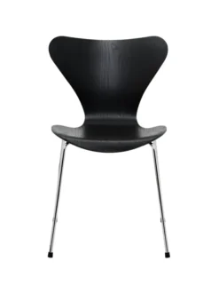 3107 stol i sort ask af Arne Jacobsen