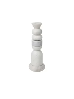 Stone Stacking Candleholder White fra Tom Dixon