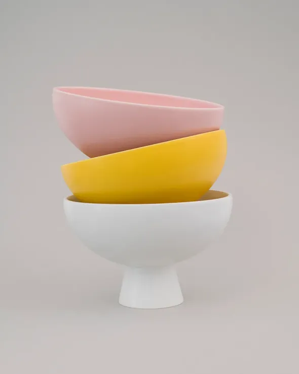 Strøm Skål, coral blush fra raawii