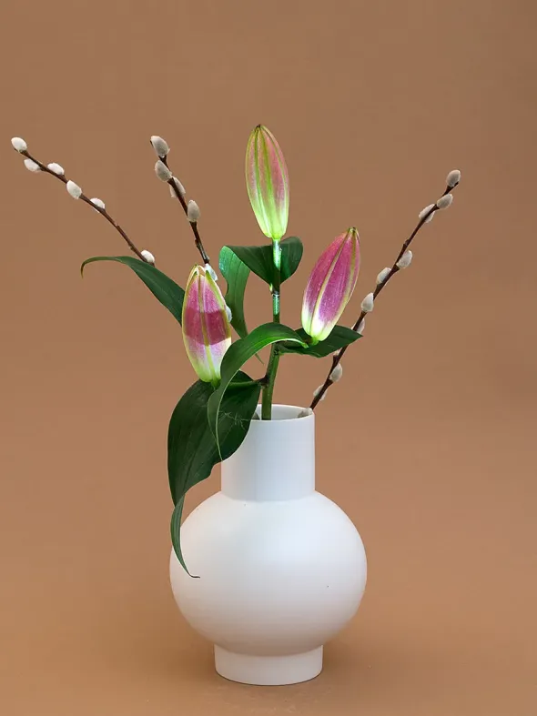 Strøm Vase, vaporous grey fra raawii