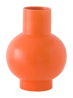 Strøm Vase, vibrant orange fra raawii