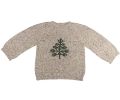 Sweater Strikket størrelse 5-6 år - Træ fra Maileg