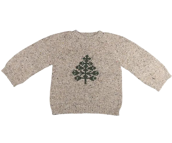 Sweater Strikket størrelse 5-6 år - Træ fra Maileg