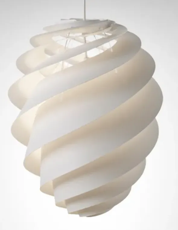 Swirl 2, hvid fra Le Klint