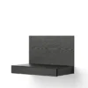 Tana Wall Mounted Desk, black stained oak fra New Works