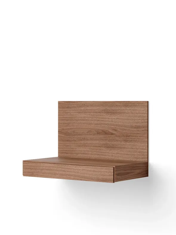 Tana Wall Mounted Desk, walnut fra New Works