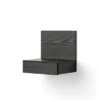 Tana Wall Mounted Nightstand, black stained oak fra New Works