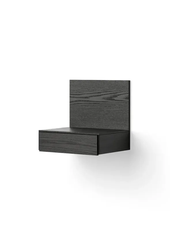 Tana Wall Mounted Nightstand, black stained oak fra New Works