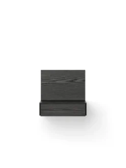 Tana Wall Mounted Nightstand, black stained oak fra New Works