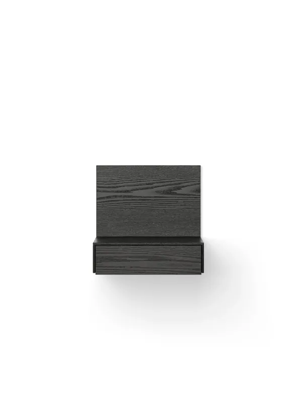 Tana Wall Mounted Nightstand, black stained oak fra New Works