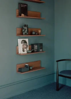 Tana Wall Shelf, black stained oak fra New Works