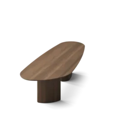 Tangent spisebord, rektangulær olieret røget eg fra DK3