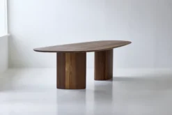 Tangent spisebord, rektangulær olieret røget eg fra DK3