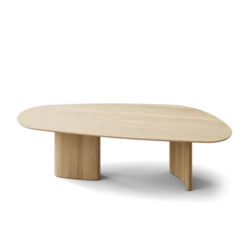 Tangent spisebord, rektangulær hvidolieret eg fra DK3