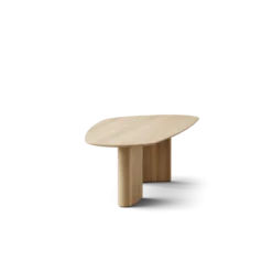 Tangent spisebord, rektangulær hvidolieret eg fra DK3