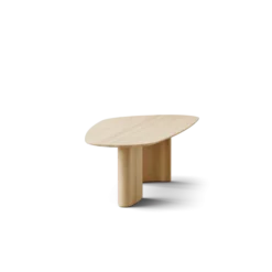 Tangent spisebord, rektangulær sæbebehandlet eg fra DK3