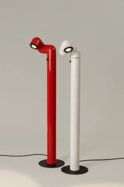 Tatu Alta Gulvlampe, white grey fra Santa and Cole