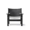 The Canvas Chair, sortlakeret eg sort canvas af Børge Mogensen