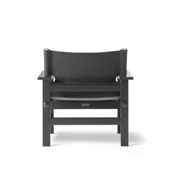 The Canvas Chair, sortlakeret eg sort canvas af Børge Mogensen