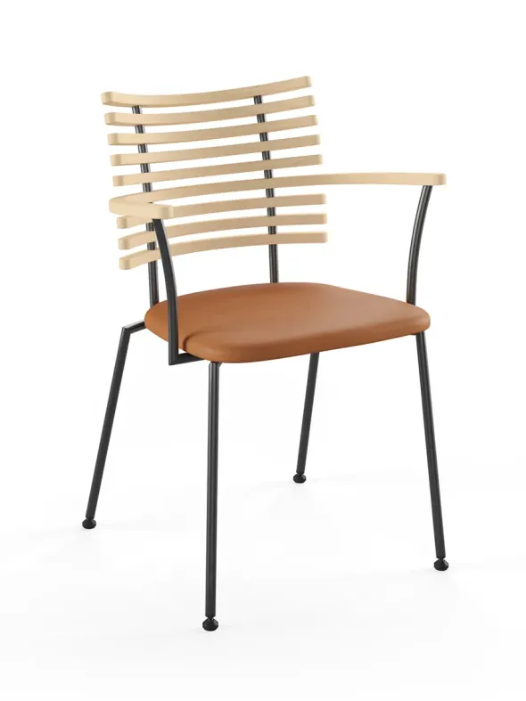 Tiger Armstol, cognac læder fra Naver Collection