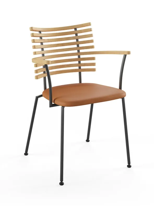 Tiger Armstol, cognac læder fra Naver Collection