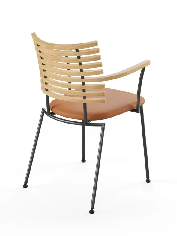 Tiger Armstol, cognac læder fra Naver Collection