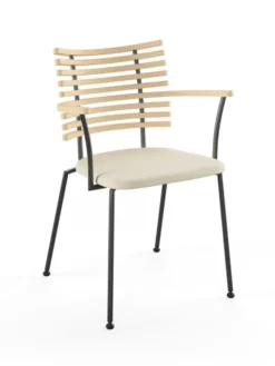 Tiger Armstol, creme læder fra Naver Collection