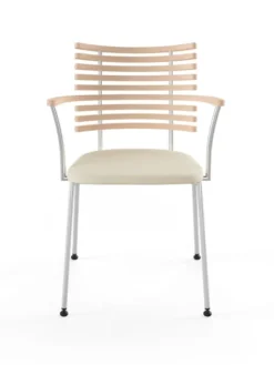 Tiger Armstol, creme læder fra Naver Collection