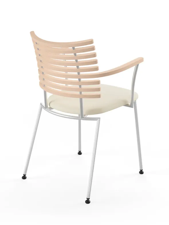 Tiger Armstol, creme læder fra Naver Collection