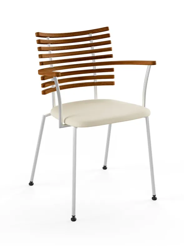 Tiger Armstol, creme læder fra Naver Collection
